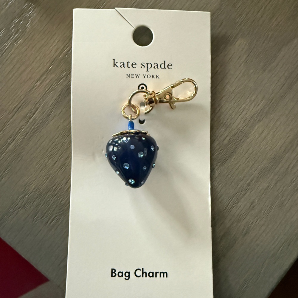 Kate Spade / Target Blue Strawberry Bag Charm